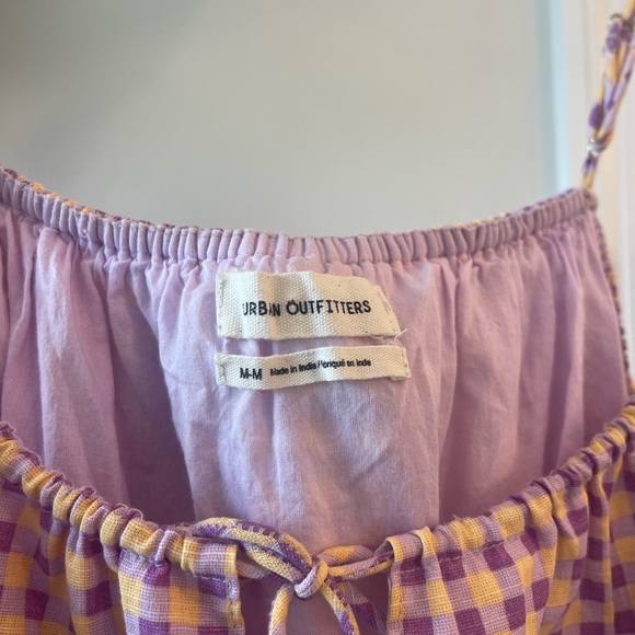 Urban Outfitters GINGHAM babydoll dress size m - Picture 4 of 6